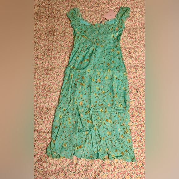 HELLO MOLLY SINGLE STATUS MIDI DRESS GREEN SIZE 6 NWT ORG $89 - Picture 10 of 10